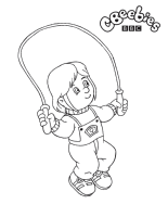 A coloring page of fireman sam
